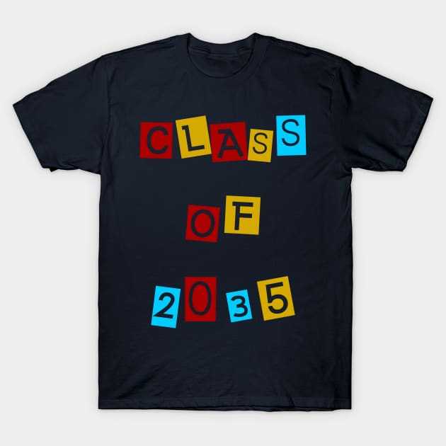 Class Of 2035 Shirt Pre-K Graduate Preschool Graduation T-Shirt by ALLAMDZ